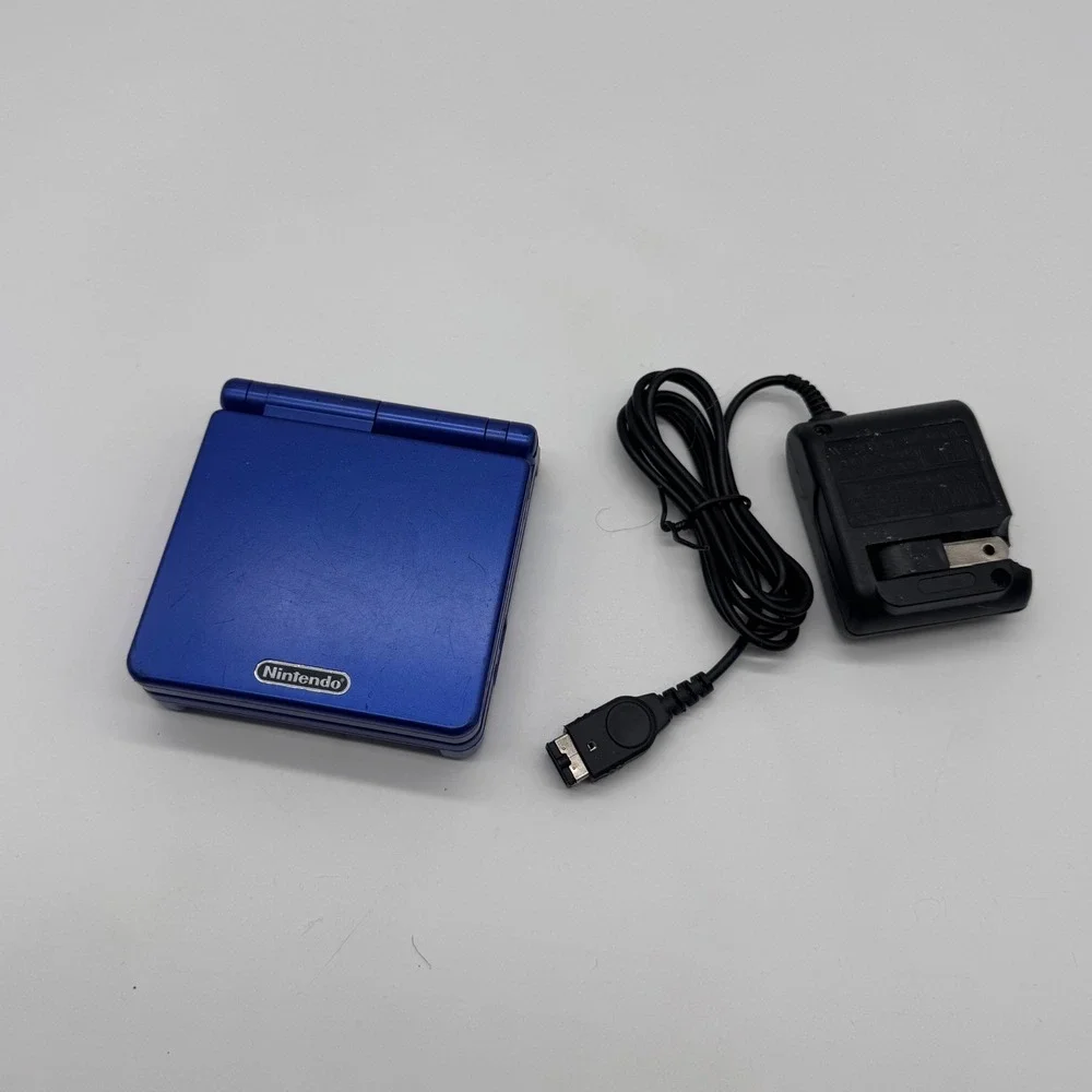 Nintendo Game Boy Advance SP Cobalt Blue Handheld System AGS-001 with Charger